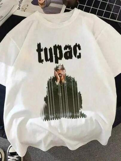 Tupacs Top Tees 100 Cotton Top   2PACs Streetwear Grunge Plus Size Kawaii Casual T Shirt Top Tees Harajuku Kawaii graphic tees men