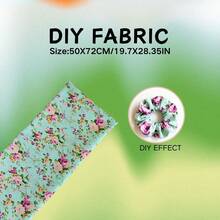 DIY Fabric, For Patchwork, Quilting, DIY Crafts, Precut Floral Design - Multicolor - View 8