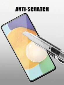 5pcs Screen Protector Compatible With Samsung Galaxy S20FE/S21FE/S23FE/S24FE/A02/A02S/A03/A03S/A06/A12 4G/5G/A13 4G/5G/A14 5G/A15/A16/A21/A21S/A22/A23/A24/A25/A26/A30/A31/A32/A33/A34/A35/A36/A50/A51/A52/A53/A54/A55/A56/A70/S21/S22/S23/S24/S25 Series, Silk-Printed HD, Anti-Scratch, Anti-Sweat, Durable - Clear - View 3