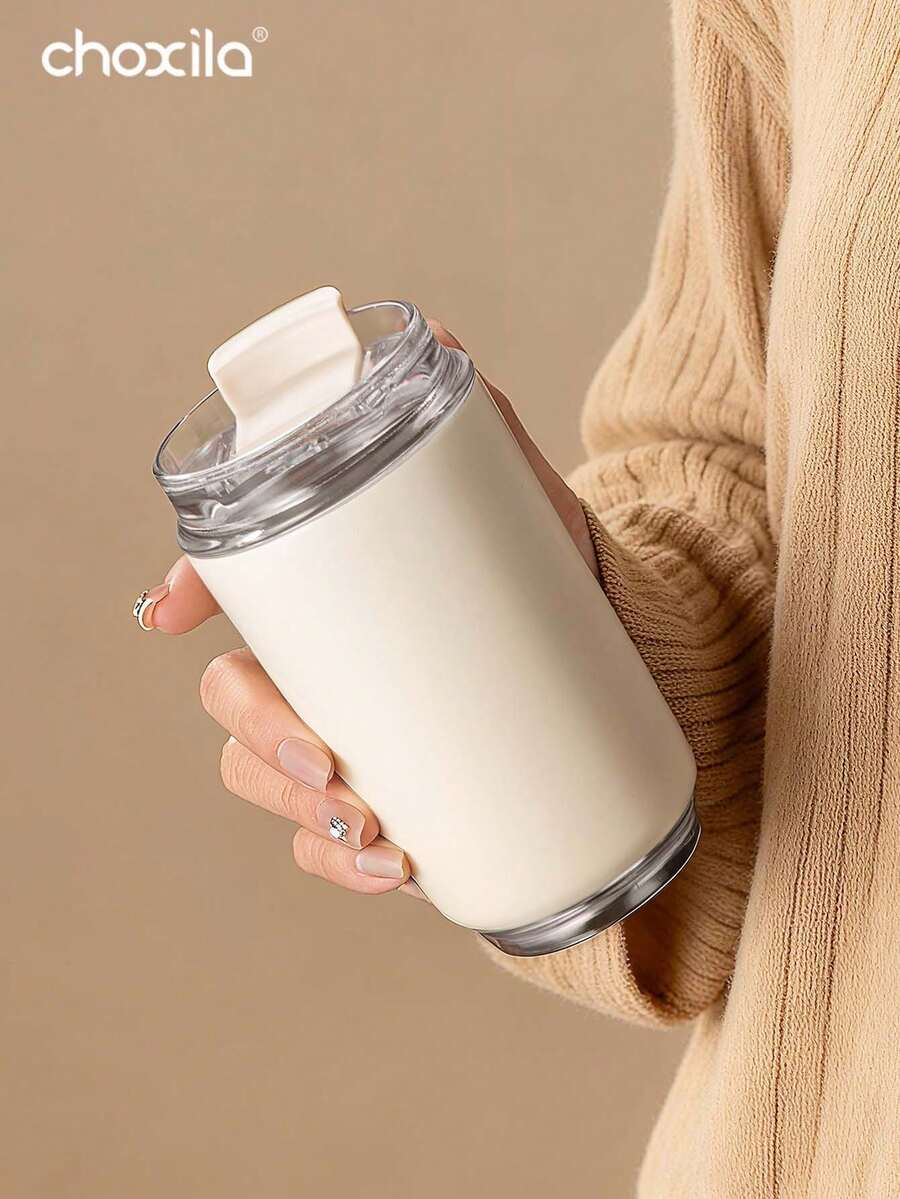 choxila 1 buah Mug Kopi Berinsulasi Stainless Steel 350ml, Dapat Digunakan untuk Minuman Panas dan Dingin, Mug untuk Pasangan, Cocok untuk Rumah, Kedai Kopi, Mobil, Portabel, Cocok untuk Penggunaan di Kelas/Luar Ruangan, Perlengkapan Penting Musim Dingin - Cangkir - View 1