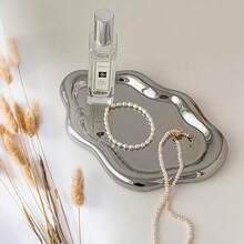 Jewelry Dish For Women, Jewelry Tray Trinket Dish, Cloud Jewelry Holder Plate, Watch Keys Tray Ring Dish Holder For Mother's Day/Christmas/Thanksgiving/Birthday Gift(Silver) - Silver - View 2