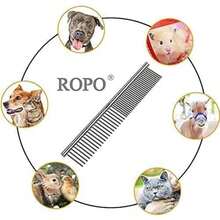 CWXZSTM Peine de Metal para Perros aguja de Acero inoxidable mascota perro gato Pin peine cepillo para polvo de pelo peine de pulgas Perros accesorios para mascotas aseo de mascotas tamaño 2 unidades Lilpep(default) - Multicolor - Ver 7