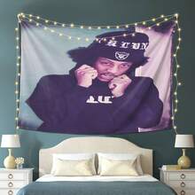 Chris Travis Tapestry, Suitable For Living Room, Bedroom, And Office, Home Decor Wall Hanging/Room Decoration/Party Decoration, High-Quality Printed Tapestry, Perfect Gift For Thanksgiving And Autumn, Harvest Festival - 彩色 - 查看 1