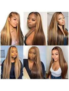 Clip In Hair Extensions Real Human Hair 100% Remy Human Hair Seamless Invisible Clip On Hair Extensions For Women Double Weft 8pcs 18 Inch #4/27 Chocolate Brown Highlight Honey Blonde - S4/27 - View 8