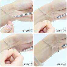 1/2/10pcs Bracelet Helper, Bracelet Auxiliary,Stainless Steel Bracelet Fastener Helper, Jewelry Helper Bracelet Clasp Helper, Portable Bracelet Jewelry And Hooking Equipment Bracelet Attachment, Adjustable Bracelet Fastener - Easy-To-Use Jewelry Helper Women,Used Necklace And Bracelet Zipper Adjustment, Jewelry Wearing Aid