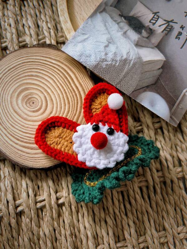 1pc Cute Santa Claus Christmas Hair Accessory, Suitable For Holiday Parties And Gifts