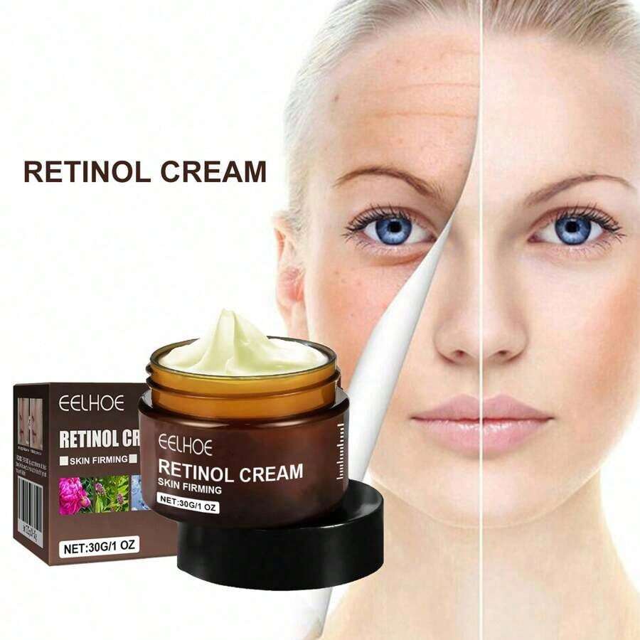 Retinol Face Cream, Anti-Wrinkle And Wrinkle Removal, Firming And Lifting, Brightening And Moisturizing Facial Skin Care Cream - 棕色 - 查看 1