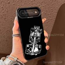 compatible con funda de teléfono de carreras de coches de Fórmula 1 compatible con  17,16,15,14,13,12,X,8,Pro,Max,Plus,E,SE4,Air,Mini negro IMD mate, funda compatible con  17 pro max, funda de  17 pro, funda de  17, funda de  16 pro max - z8 - Ver 13