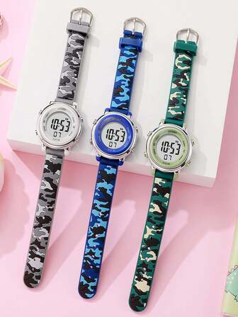 1 pezzo/set Orologio al quarzo con stampa grafica personalizzata adatto per adolescenti, ideale come regalo di compleanno o regalo di Natale