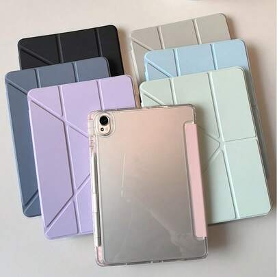 Compatible WithRedmi Pad2 11 Inch 2025 Tablet Case, Stylish And Intelligent Y-Shaped Folding Bracket Cover, High Transparency Acrylic Backboard, Can Be Freely DIY, High-Quality PU Leather, With Automatic Sleep/Wake Protection Cover, Compatible WithRedmi Pad SE 11 Inch 2023/Compatible With Xiaomi7 11.2-Inch Tablet Computer Protection Cover, Compatible With Huawei Matepad SE 11 Inch 2024/Matepad 11.5 S, Tablet Case