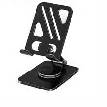 New Rotating Metal Phone Stand Multifunctional Desktop Lazy Portable Foldable Anti-Slip Tablet Stand Gift