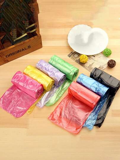 5pcs Disposable Diaper Bag, Diaper Waste Bag Or Pet Waste Bag, Suitable For Daily Use, Baby Diaper Waste Bag, Pet Cat And Dog Waste Bag, Car Waste Bag, Unscented Diaper Bag With Cute Pattern (Random Colors)