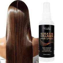MELAO Collagen Keratin Hair Spray - Repairing, Strengthening, Leave-In Hair Conditioner With Heat Protection, Suitable For Damaged Hair