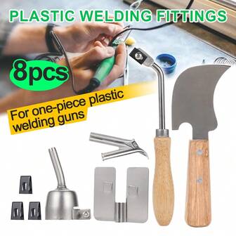 圆头焊接木柄开槽刀，3把黑色新月形刮刀（带蝴蝶刀片），标准圆头