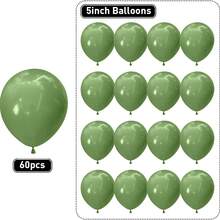 Avocado Green Balloons 5inch Small Olive Green Balloon 60pcs Mini Round Green Latex Balloons For Arch Garland Retro Avocado Green Balloon For Birthday Party Decoration Jungle