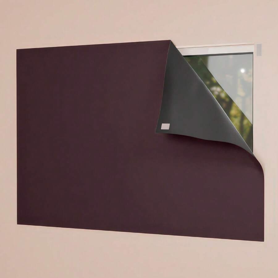 PVC Blackout Panel Curtain, Blocks 100% Of Light, For Living Room, Bedroom, Kitchen, Various Colors - Óxido marrón - Ver 1
