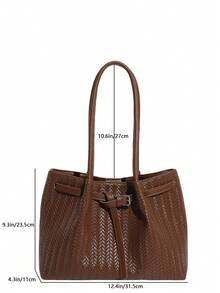 Geantă de umăr vintage pentru femei, cu capacitate mare, nouă geantă tote casual versatilă pentru naveta