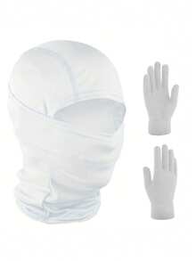 1pc/2pcs Unisex Printed BACKWOULS Balaclava Face Mask, Lightweight & Breathable, Suitable For Skiing, Football, Cycling, Sun Protection - Multicolor - View 6