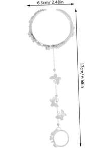 Pulsera De Estilo Antiguo Dedo Brazalete Pulsera De Plata Cadena De Pulsera De Decoración De Muñeca Pulsera De Joyas De Muñeca Aleación - 3 - Ver 9