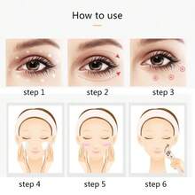 New Ultrasonic Eye & Face Massager, Lip & Face Massage Beauty Pen, Removes Eye Bags And Dark Circles, Caring For Eye Health And Beauty - White - View 5