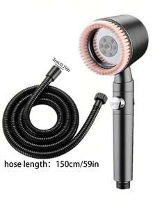 3 قطع/مجموعة رأس دش يدوي ذو ضغط عالي ب- 5 أوضاع. رأس دش دائري حديث بضغط مرتفع وتدليك. 5 أوضاع رش و تصميم موفر للمياه. مع زر إيقاف بلمسة واحدة.