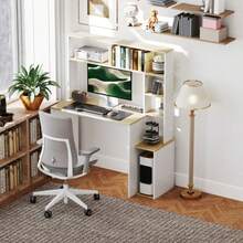 Home Office Desks - White - View 7