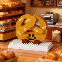 9-In-1 Baking Bread Series Building Blocks + Bread Dual Healing! 9 Baking-Themed Building Blocks, Assemble Happiness On The Tip Of The Tongue/Beginner-Friendly Set: 9 Bread Building Blocks Easy To Assemble, Even Beginners Can Be "Assembling Chefs"/ABS Material/Gift, Children Can Assemble/Micro-Particle Desktop Decor - Multicolor - View 10