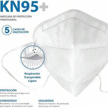 Cubrebocas KN95, Mascarilla de Proteccin Certificada, Tapabocas Individual con 5 Capas de Proteccin Partculas, con Ajustador Nasal Oculto, Tecnologa Ligera Blanco - blanco - Ver 4