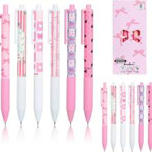 22PCS/1 Set Stationery Set,6PCS Gel Pens Cute Retractable 0.5mm Black Gel Ink,6PCS Morandi Pens,3PCS 0.5mm Mechanical Pencil,Sticky Note,Eraser,Cute Office School Supplies Gifts For Women Men.Back To School. - one-size - View 12