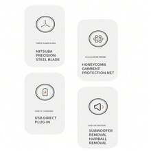 1 件装电动织物剃须刀、衣服剃须刀、去毛球器、毛衣绒毛修剪器，带可更换不锈钢刀片，适用于沙发和衣服（有线）