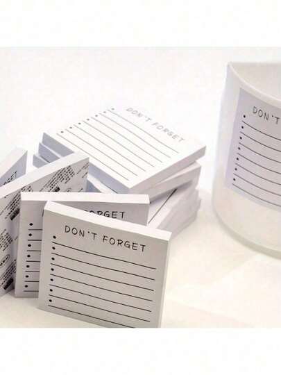 1PC Of Sticky Notes, Don't Forget To Use For Planning, Reminder, And Study, Self-Adhesive Memo, Suitable For Home And Office Use, 3X 3inch Lined Notebook