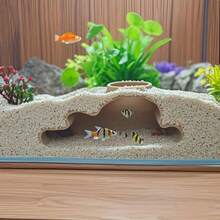 Hermit Crab Tunnel Hideaway Decor | Crab, Frog Or Lizard Corner Cave Hideout With Ramp And Viewing Area, Fish Tank Cave Hideaway, Multipurpose