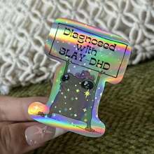 SLAY-DHD Vinyl Decal Sticker - Humorous Motivational Adhesive Label For Cars, Laptops, Luggage - Vinyl Material,School Supplies,Back To School - Multicolor - View 1