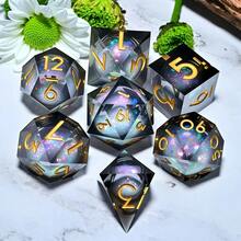 Xúc xắc nhập vai đa diện bằng nhựa (7 miếng) - Xúc xắc chơi nhập vai bằng tay/trên máy tính & Quà tặng sinh nhật ngày lễ - Nhiều màu - View 16