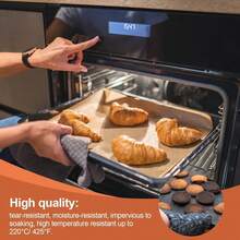 9 X 13inch 50/200 Sheets Pre-Cut Parchment Baking Paper, Unbleached Non-Stick Baking Paper Baking Tray - Suitable For Baking And Cooking, BBQ, Air Fryer And Steam - Non-Stick, Non-Greasy