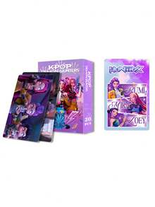 30张卡通动漫双面卡片，动漫人物收藏卡，韩流，狩猎游戏派对装饰道具玩具，LOMO卡片，动漫主题礼物 - 彩色 - 查看 8