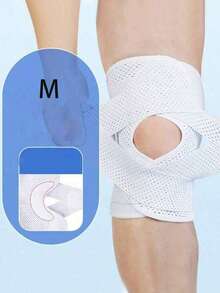 可调节运动护膝透气弹性护膝压缩膝盖支撑男女柔软绷带膝盖包裹运动护具适用于跑步健身房户外徒步健身骑行旅行家庭办公室学校健身房配件理想礼物