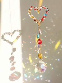 1 szt. Łapacz światła słonecznego na okno, kryształowy twórca tęczy, dekoracja ścienna do pokoju dziecięcego, kryształowy łapacz słońca z wysadzanymi diamentami motywami motyli, pszczół i kotów, żyrandol, dekoracja domu, dekoracja samochodu, prezent dla dziewczynki, Święto Dziękczynienia, prezent na Boże Narodzenie i Walentynki