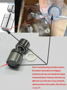 New 2 Mode Kitchen Faucet Spray Head Filter Adjustable 360° Rotary Splashback Tap Nozzle Bubbler Kitchen Sink Faucet Aerator Kitchen Items Kitchen Accessories Kitchen Tools