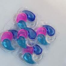 [4-في-1 كريات مُنظف الغسيل من Liu Xiang] تصميم جمالي بشكل قطرات المياه | تنظيف ب- 4 ألوان من الجوهر + حماية اللون + تنعيم + عطر طويل الأمد | عطر فاخر طويل الأمد، ناعم وفاتن | ذوبان وإطلاق مرئي، ضروري للمظهر المنسدل | #حبيبات_العطر #جماليات_المنزل - متعدد الألوان - مشاهدة 9