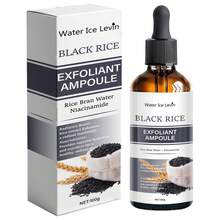 Water ice levin Black Rice Exfoliating Essence, Rice Bran Water + Niacinamide, Brightens Complexion: Rice Extract, Enhances Skin Radiance, Nourishes, Provides Exceptional Hydration And Nutrition For Healthy, Luminous Glow.