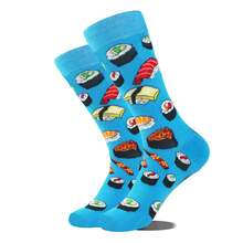 4 Pairs Of Delicious Food Printed Socks Comfortable Breathable Mid-Tube Socks Fun Socks For Everyday Wear, Fall - Multicolor - View 13