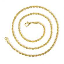 Minimalist Middle Eastern Stylish Gold Twisted Thick Necklace, 18K Gold Plated Neck Jewelry Accessory, Gift For Women And Men