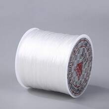 50米彩色扁平弹力线，0.8毫米手链绳，串珠线，用于珠宝制作，水晶DIY弹力绳，项链及各种DIY珠宝 - 彩色 - 查看 33