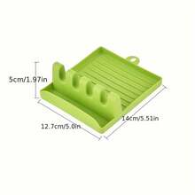 1pc Kitchen Spatula Rack, Soup Spoon Pad, Chopsticks, Pot Cover Storage Pad, Household Multifunctional Wall Mounted Storage Rack