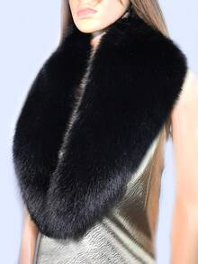 1pc Faux Fur Collar Scarf, Fashion Shawl Collar For Women, Autumn/Winter - Multicolor - View 16