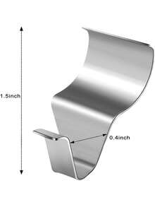 Lot de 1/5/10 crochets pour revêtement vinyle, crochets de suspension en acier inoxydable, crochets sans perçage pour décorations extérieures