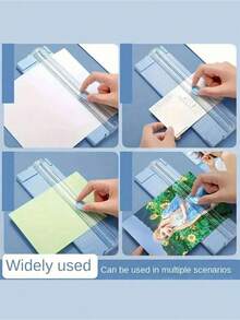 SGIAWETA-1/5pcs A4/A3 Paper Cutter, Portable Plastic Paper Trimmer, Photo Cutting, Manual Desktop Slide Cutting Blade, Back To School, School Supplies-Birthdaygift - 多色 2 - 查看 2