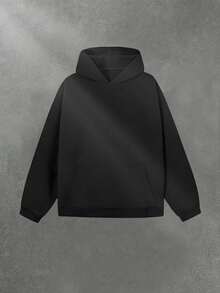 Red Bull Logo Fashion Men's Casual Long-Sleeved Hooded Pullover Sweatshirt (280g Cotton Blend Hoodie) Is Suitable For Outdoor Sports And Is An Ideal Choice For Autumn And Winter Printing - 黑色 - 查看 2