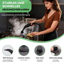 Steam Cleaner High Temperature Sterilization Air Conditioning Kitchen Hood Home /Car Steaming Cleaner - EU F Type Plug(220-240V) - View 9